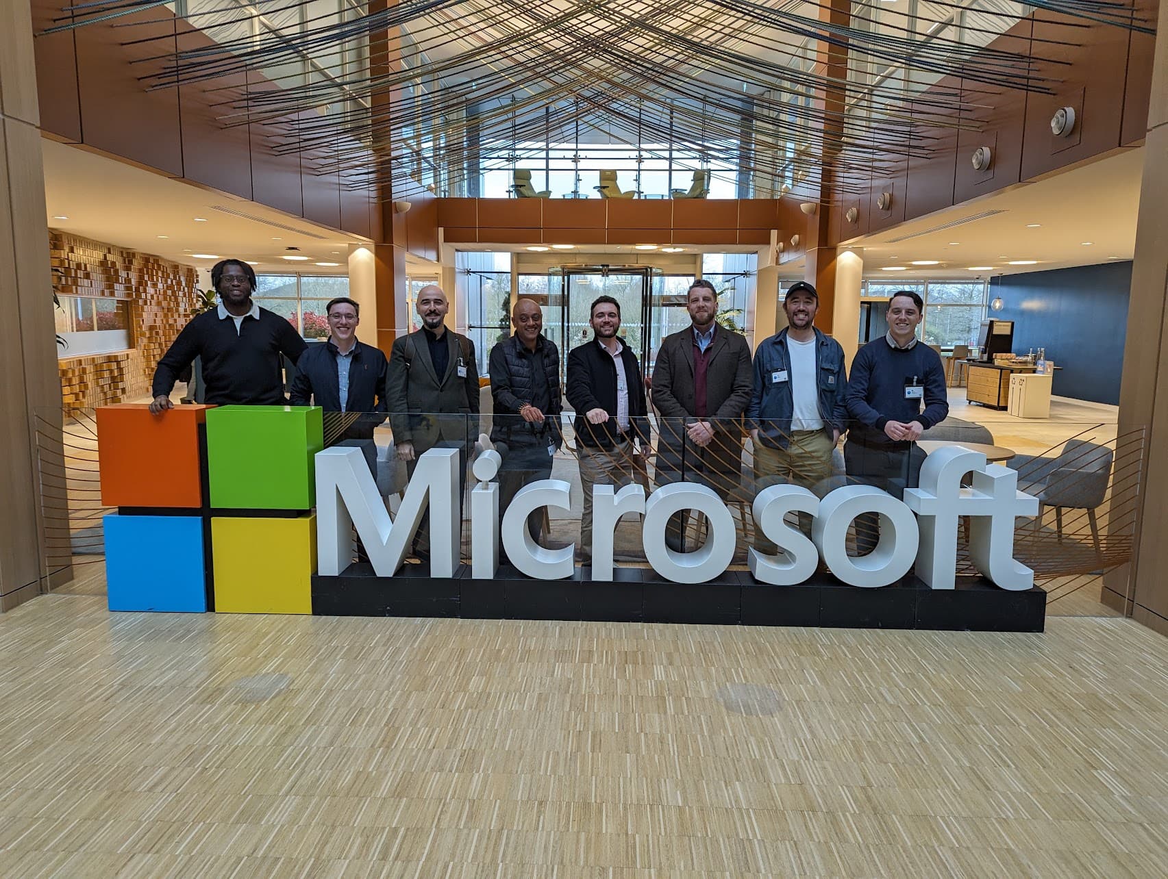 Technology professionals visiting Microsoft in London